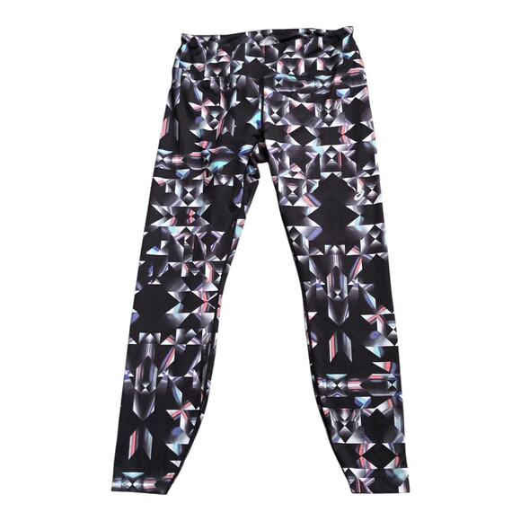 ASICS Womens Size XL Pull On Retro Athletic Yoga Gym Workout Leggings Pants - Picture 1 of 6